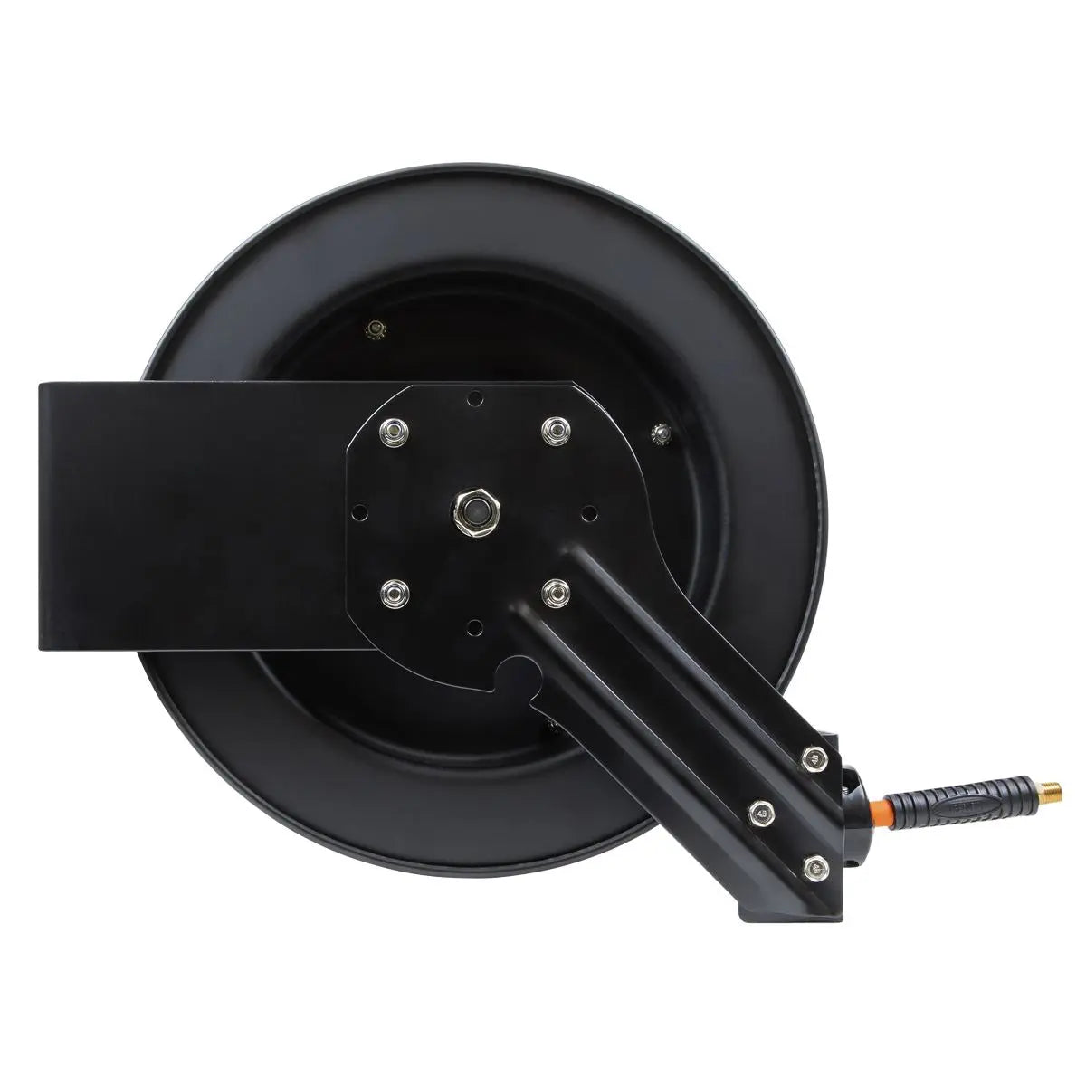 Sealey Retractable Metal Reel 15m Ø10mm ID High-Visibility Hybrid Air Hose White Rose Tools