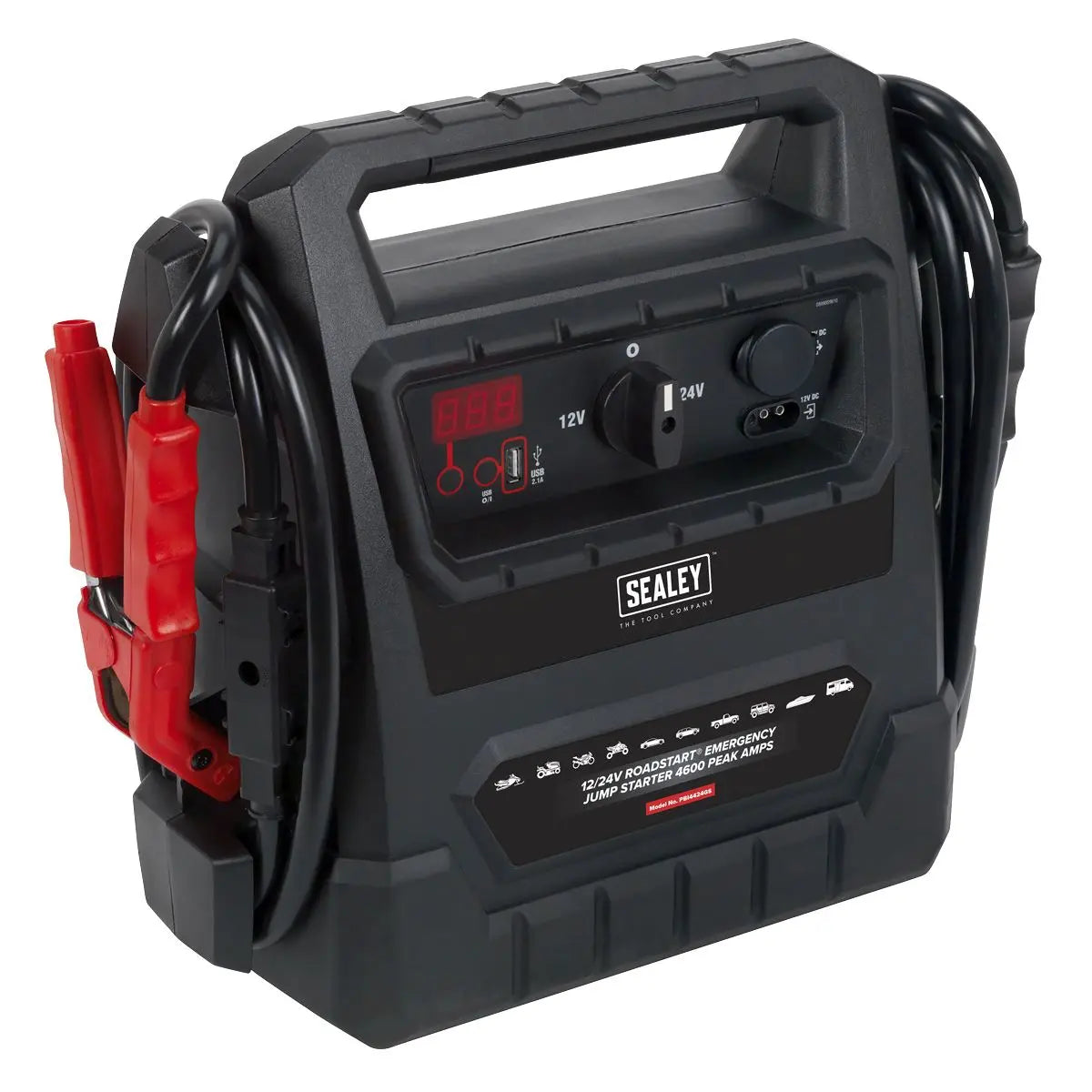Sealey RoadStart® Emergency Jump Starter 12/24V 4600 Peak Amps - DEKRA Approved