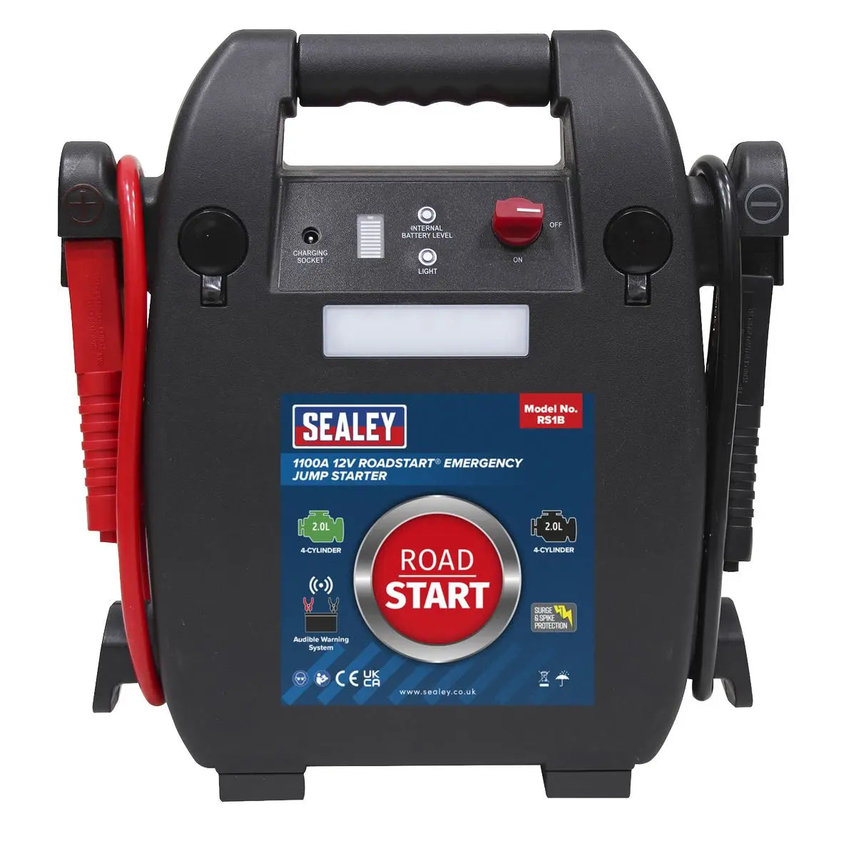 Sealey RoadStart® Emergency Jump Starter 12V 2L 4-Cylinder