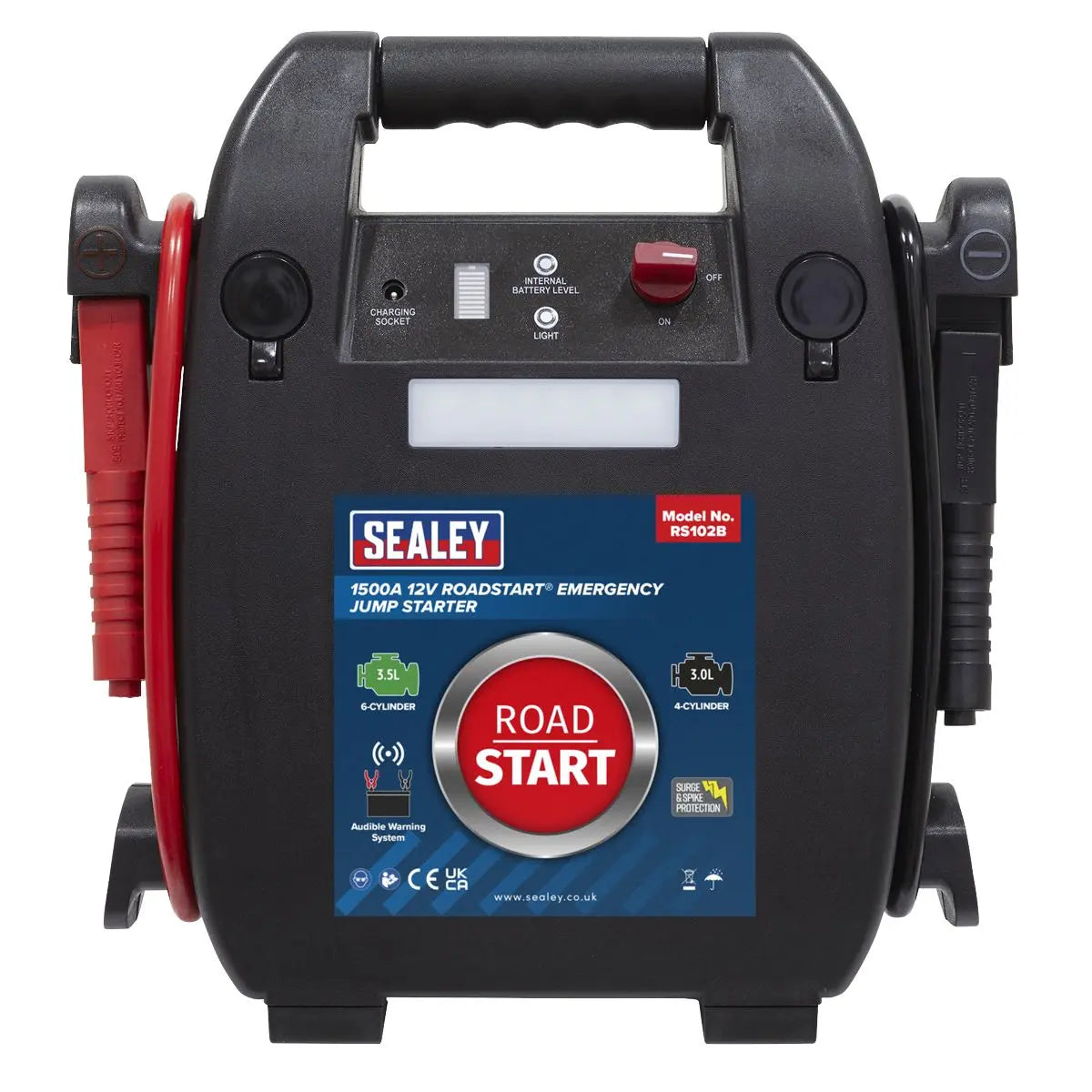 Sealey RoadStart® Emergency Jump Starter 12V 3.5L 6-Cylinder