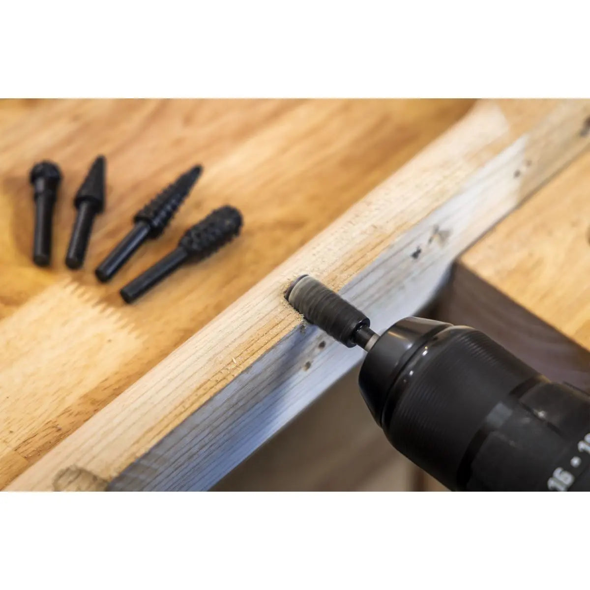 Sealey Rotary Burr Rasp Drill Bit Set 5pc White Rose Tools