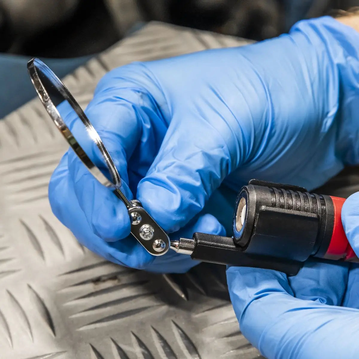 Sealey Round Mirror for LED Pick-Up Tool White Rose Tools