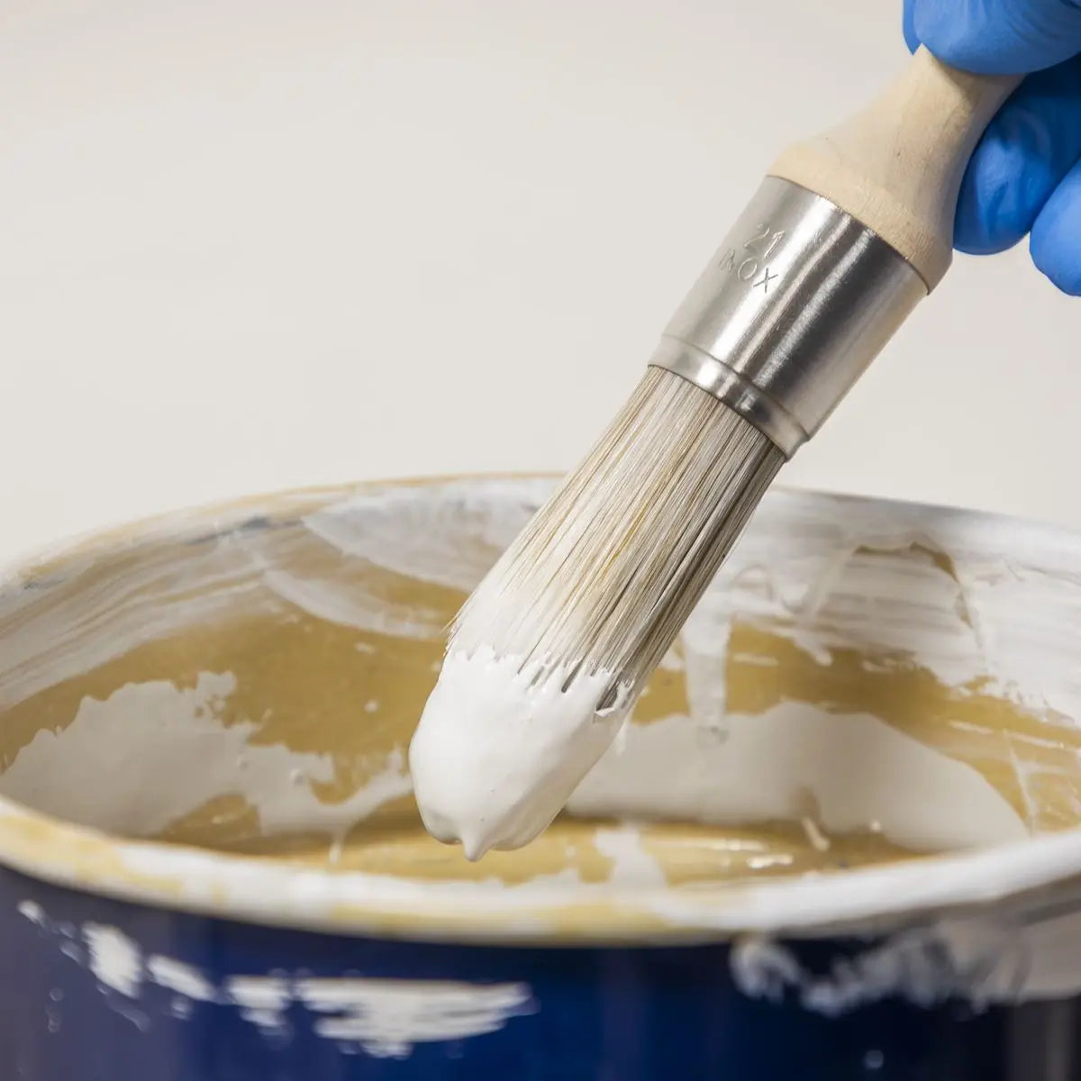 Sealey Round Sash Brush 21mm  White Rose Tools