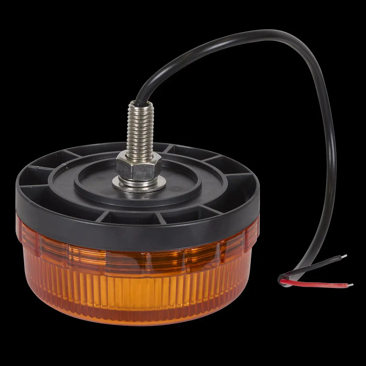 Sealey SMD LED Rotating Flashing Warning Beacon with 12mm Bolt Fixing 12V/24V White Rose Tools