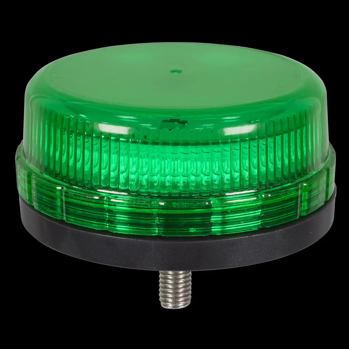 Sealey SMD LED Rotating Flashing Warning Beacon with 12mm Bolt Fixing - Green 12/24V White Rose Tools
