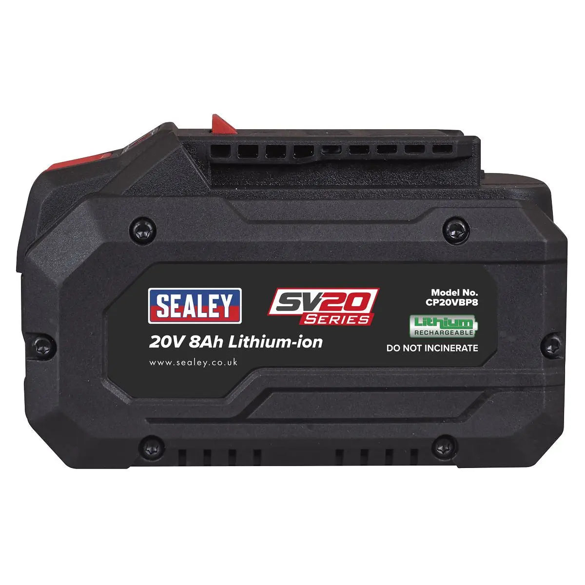 Sealey SV20 Series Power Tool Battery 20V 8Ah White Rose Tools