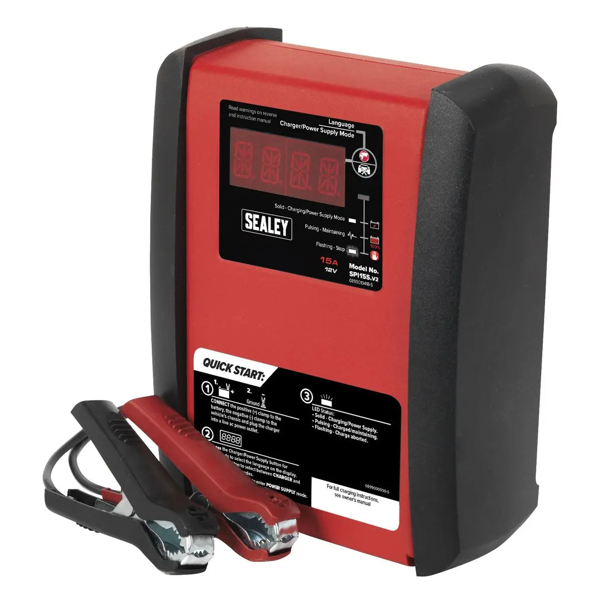 Sealey Schumacher 15Amp 12V Intelligent Battery Charger