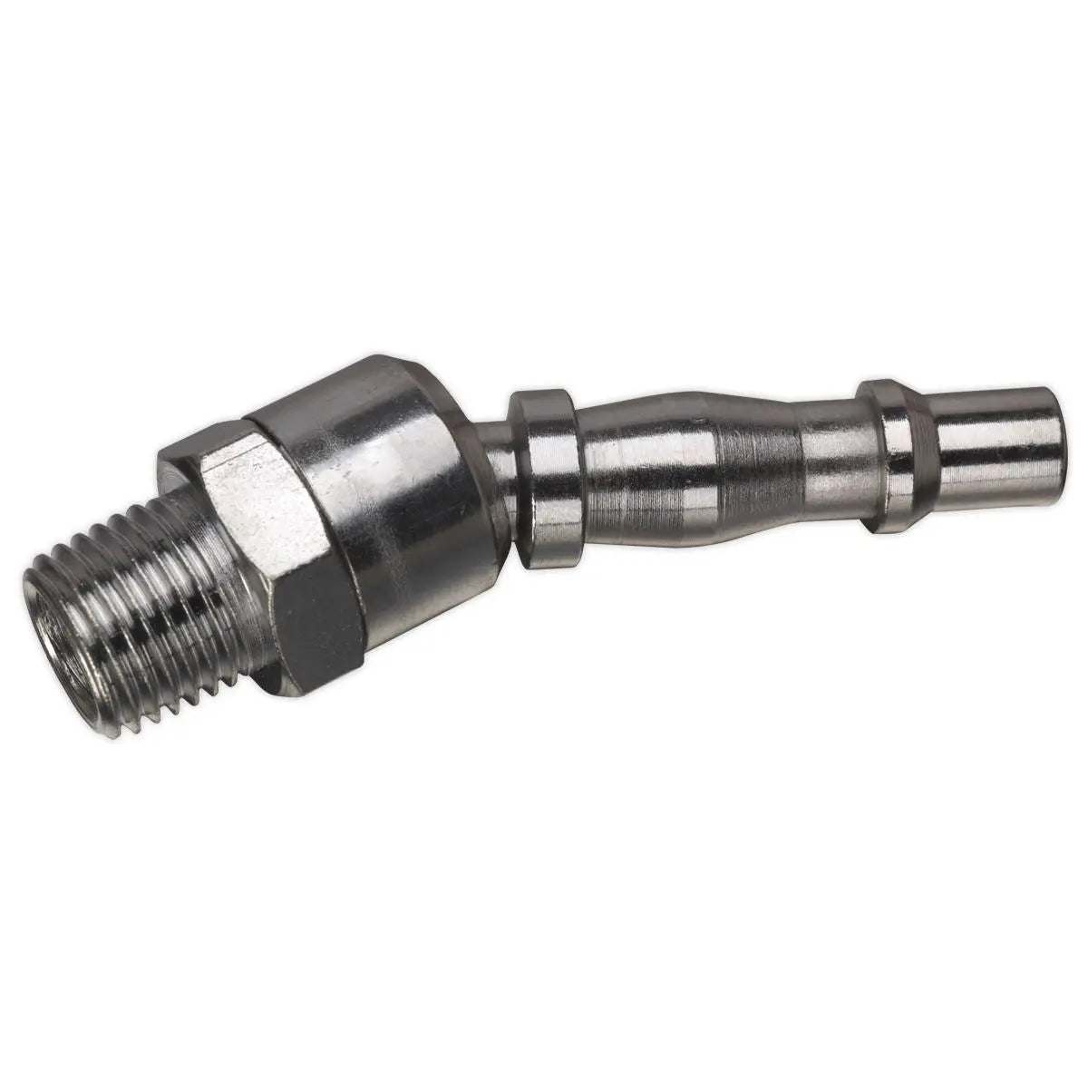 Sealey Screwed Swivel Male Bayonet Adaptor 1/4" BSPT Air Coupler Quick Coupling