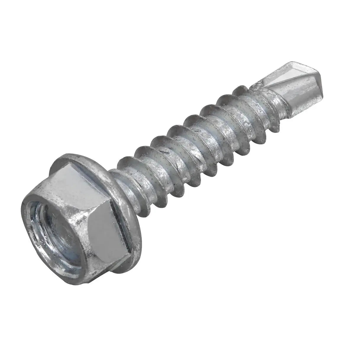 Sealey Self-Drilling Screw 4.2 x 19mm Hex Head Zinc Pack of 100