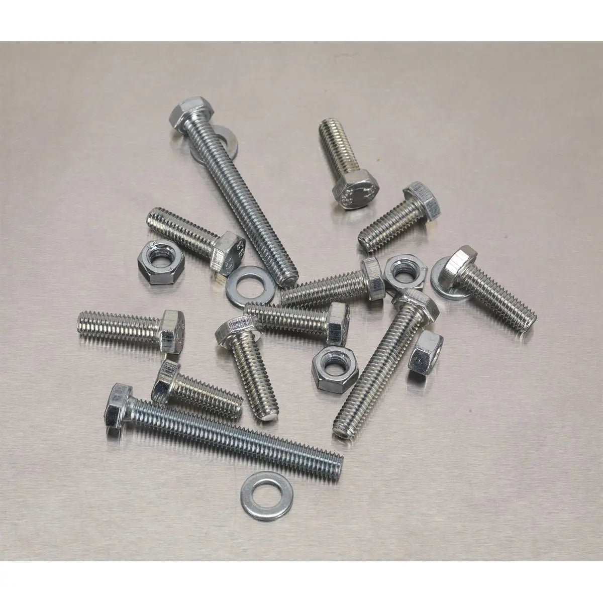 Sealey Setscrew, Nut & Washer Assortment 408pc High Tensile M6 Metric