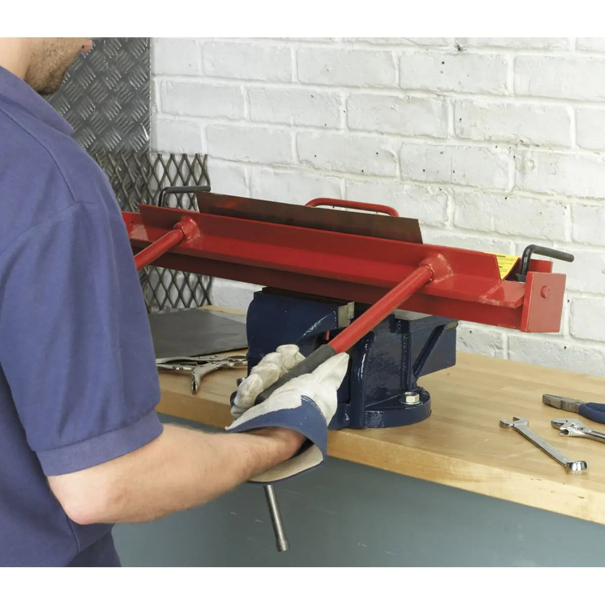 Sealey Sheet Metal Folder Vice Mounting 600mm