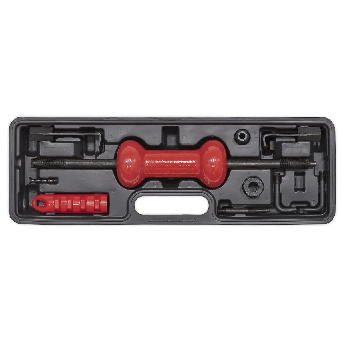 Sealey Slide Hammer Kit Carry Case Hooks Adaptor Screws Dent Panel Puller 9pc