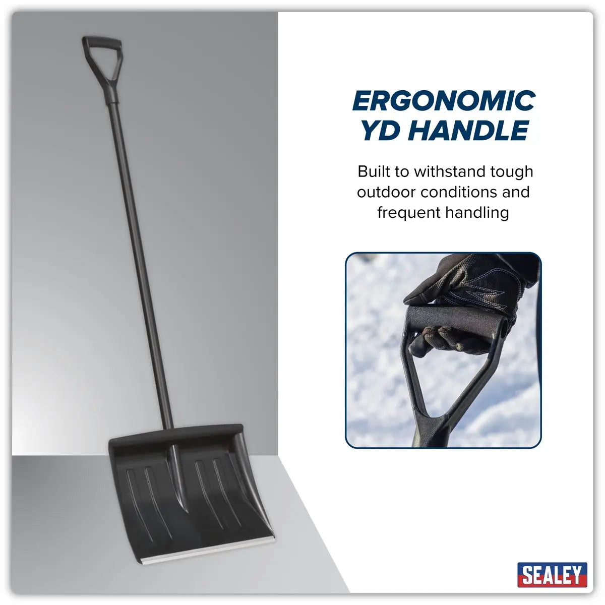 Sealey Snow Shovel 395mm White Rose Tools