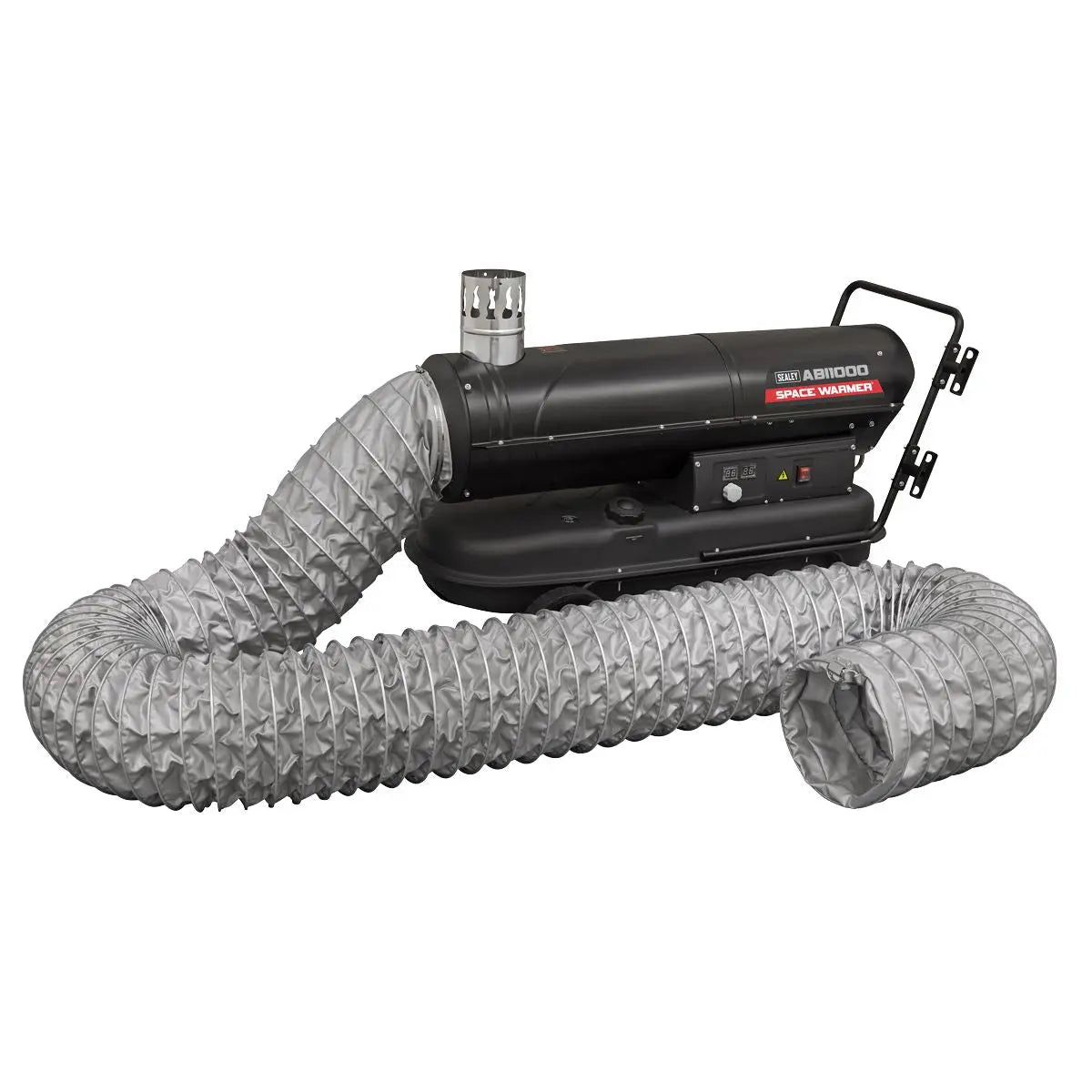 Sealey Space Warmer® Indirect Kerosene/Diesel Heater 102,000Btu/hr with 5M Ducting White Rose Tools