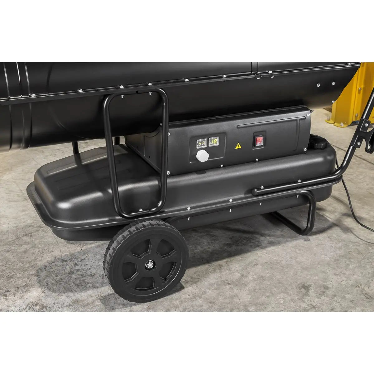 Sealey Space Warmer® Indirect Kerosene Diesel Heater with Wheels 170,000Btu/hr White Rose Tools