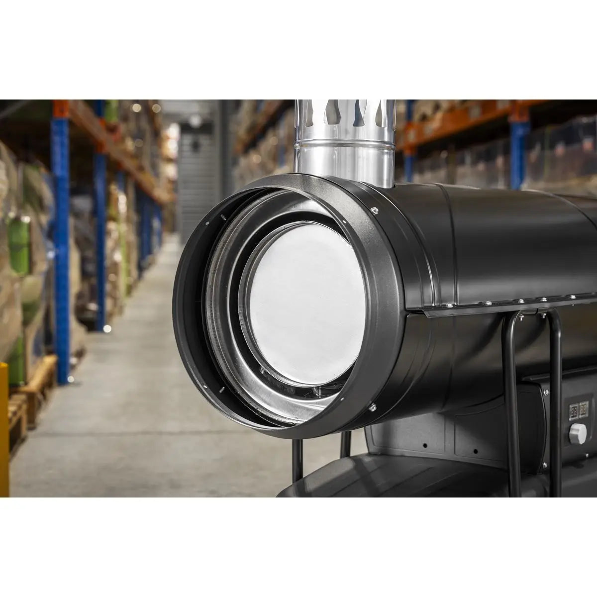 Sealey Space Warmer® Indirect Kerosene Diesel Heater with Wheels 170,000Btu/hr White Rose Tools