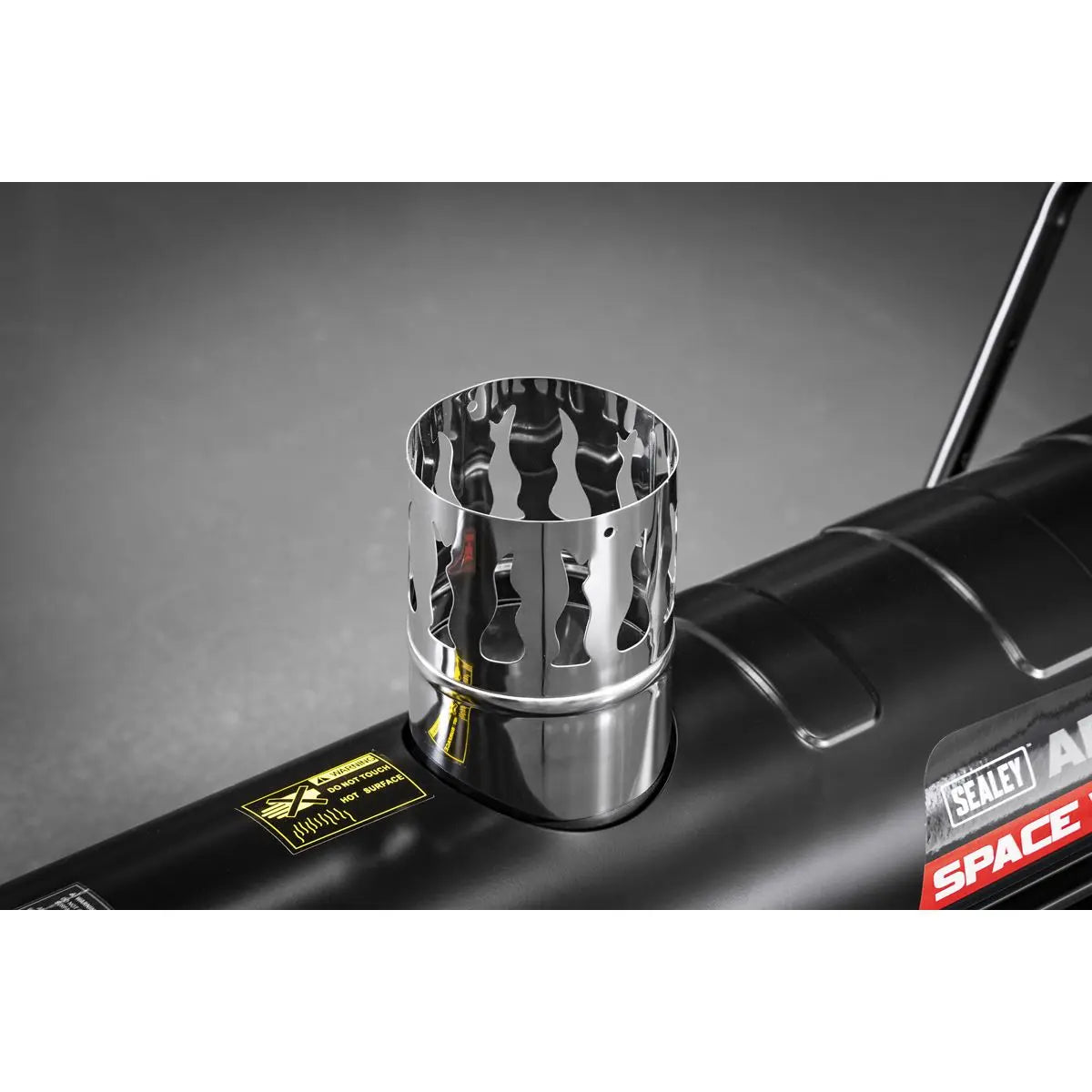 Sealey Space Warmer® Indirect Kerosene Diesel Heater with Wheels 68,000Btu/hr White Rose Tools