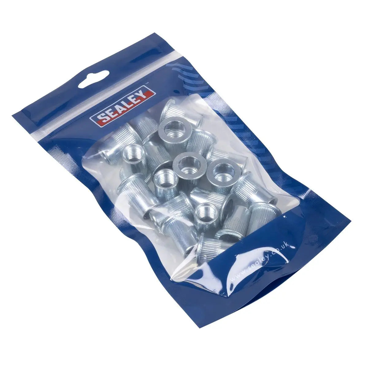 Sealey Splined Threaded Insert (Rivet Nut ) M12 - 25pcs White Rose Tools