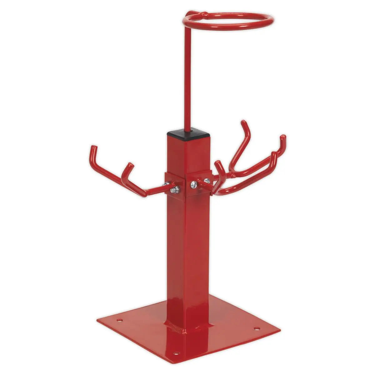 Sealey Spray Gun Holder Stand Heavy Duty 3 Gravity Feed Filter Ring Body Shop