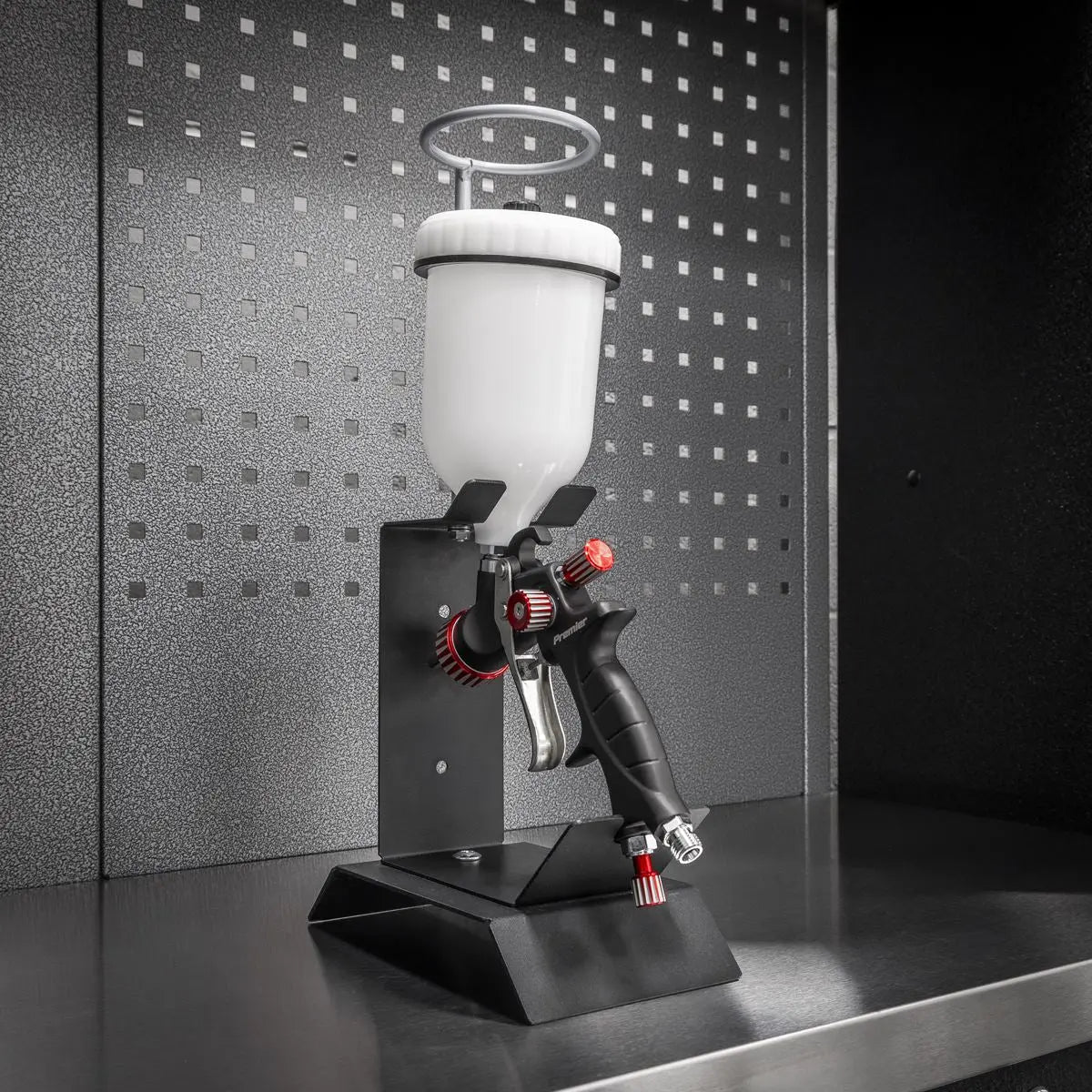 Sealey Spray Gun & Filter Holder 1 Gun Capacity White Rose Tools