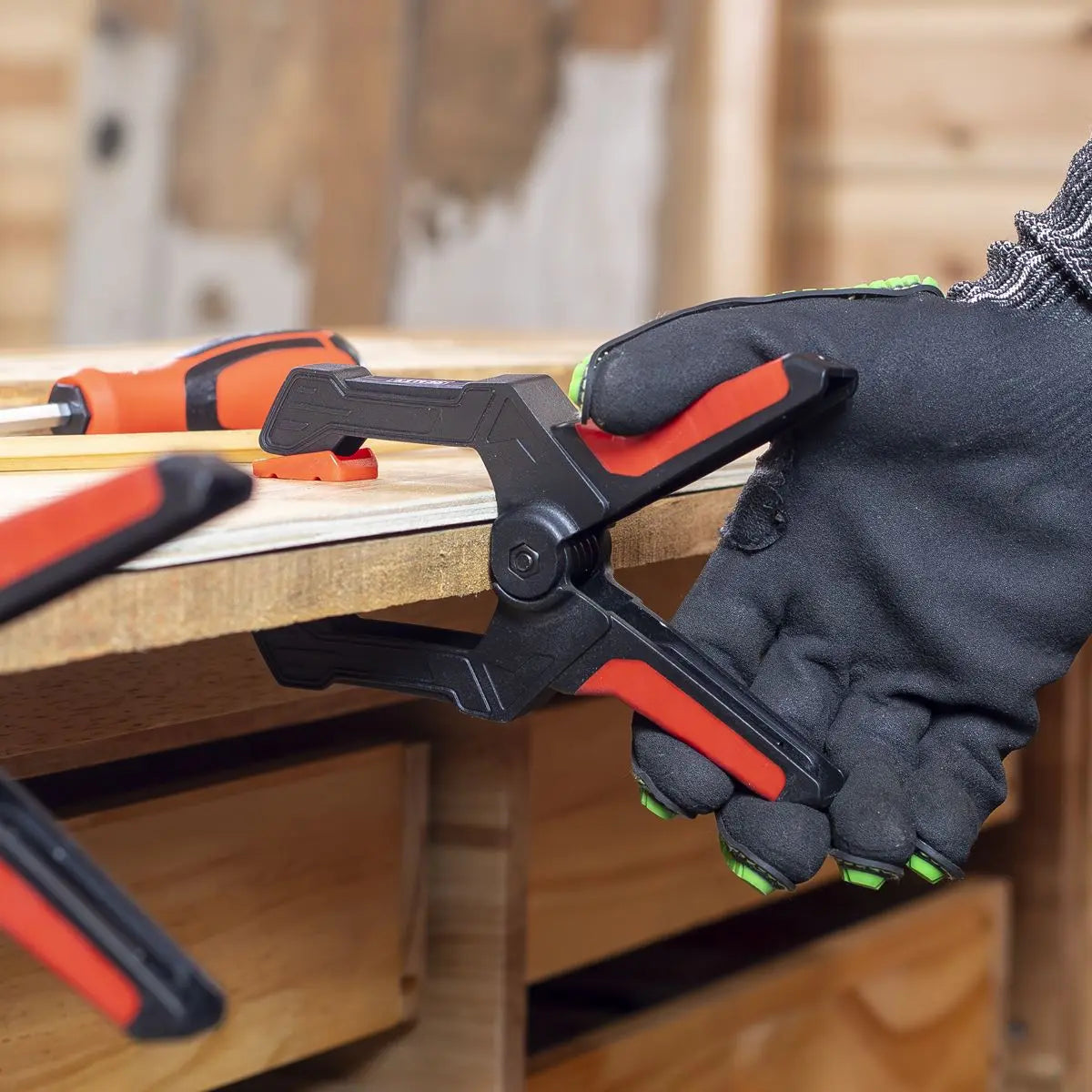 Sealey Spring Clamp Set 80mm 4pc White Rose Tools