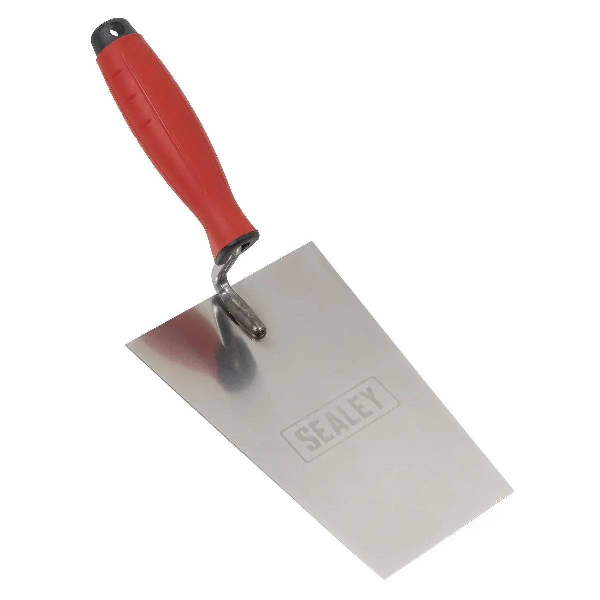 Sealey Stainless Steel Bucket Trowel - Rubber Handle - 180mm  White Rose Tools