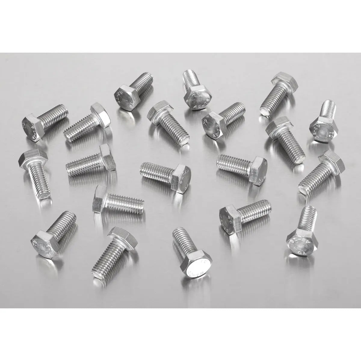 Sealey Stainless Steel Hex Head Set Screw DIN 933 - M10 X 25 A2 - Pack of 25 White Rose Tools