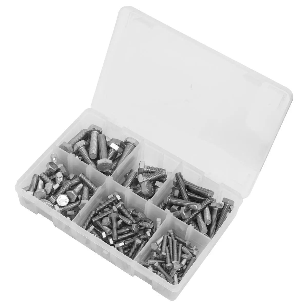 Sealey Stainless Steel Setscrew Assortment 150pc M5-M10  White Rose Tools