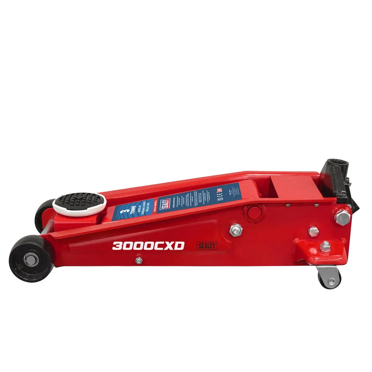 Sealey Standard Chassis Trolley Jack 3 Tonne  White Rose Tools