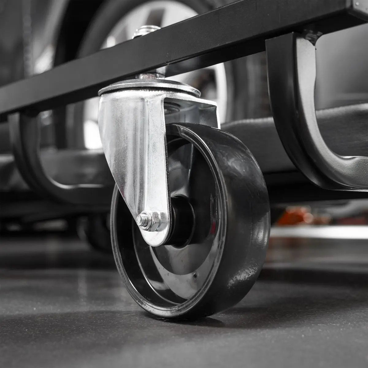 Sealey Steel Creeper with 4 Rough Ground 5" Wheels & Adjustable Back/Headrest White Rose Tools