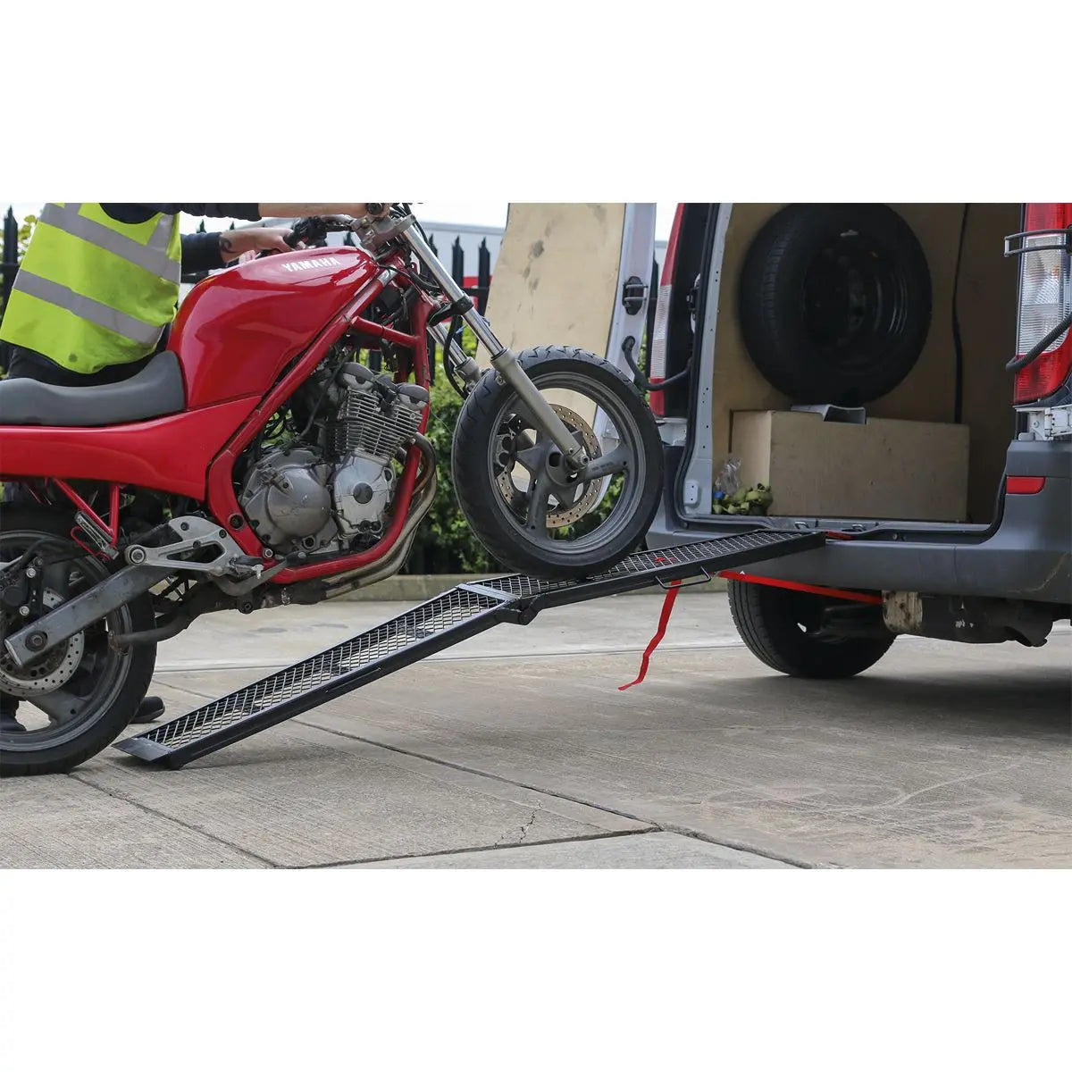 Sealey Steel Mesh Folding Loading Ramp 360kg Capacity White Rose Tools