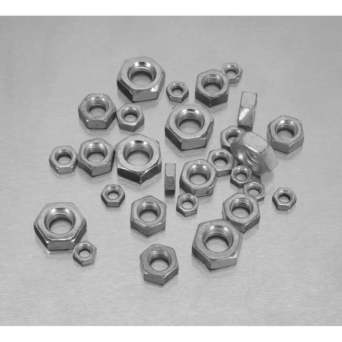 Sealey Steel Nut Assortment 370pc M5-M10 Metric