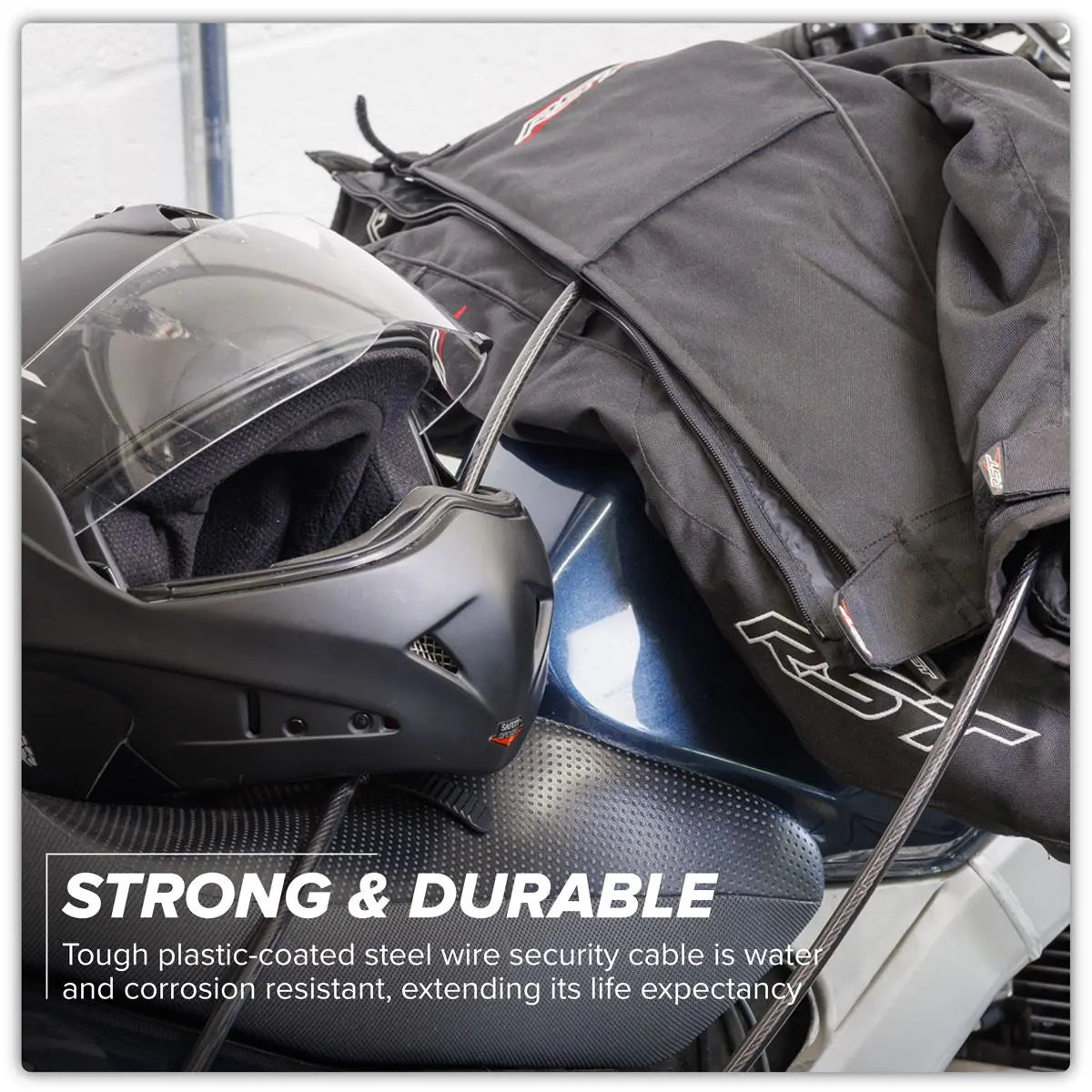 Sealey Steel Wire Security Cable without Lock 10mm x 5m White Rose Tools