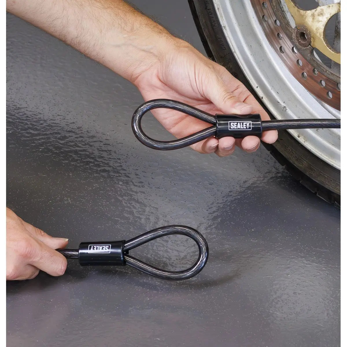 Sealey Steel Wire Security Cable without Lock 10mm x 5m White Rose Tools