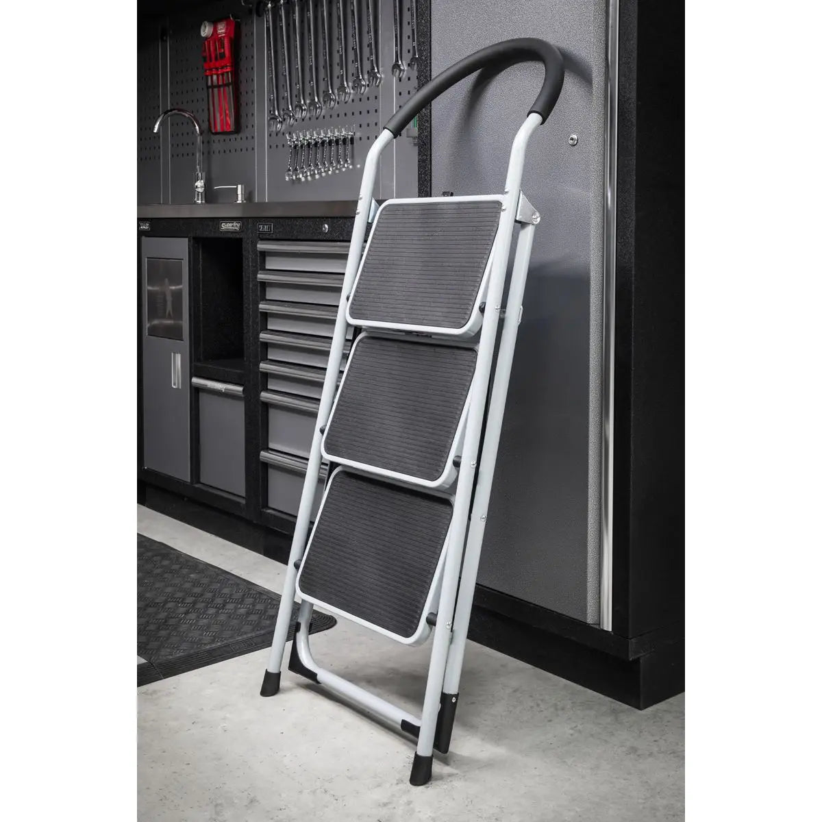 Sealey Step Stool 3-Tread 150kg Capacity EN 14183