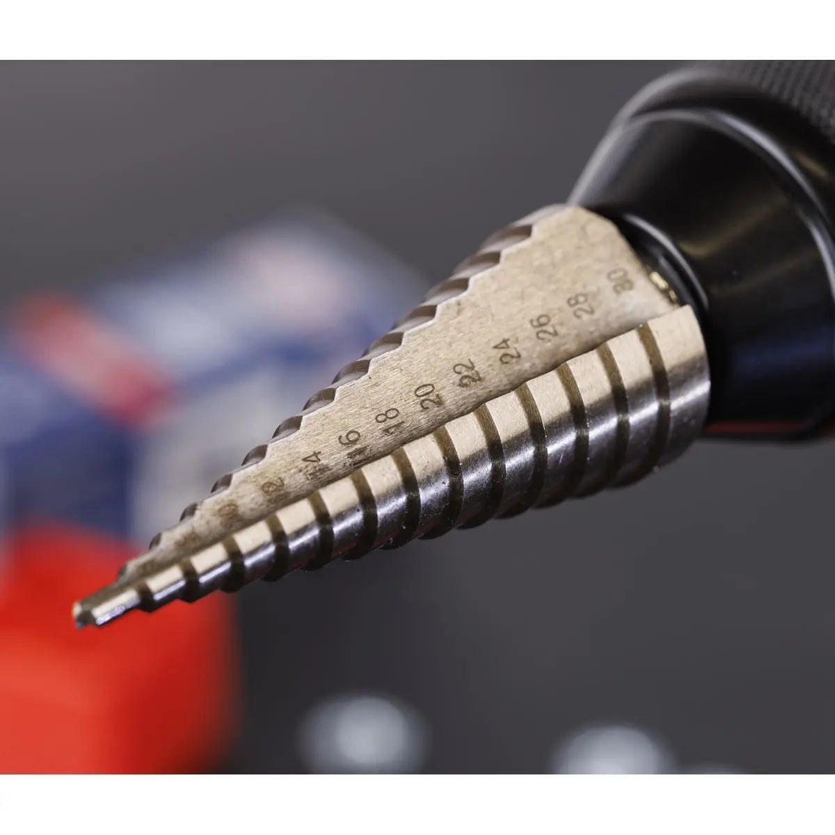 Sealey Straight Flute HSS Cobalt Step Drill Bit 4-30mm White Rose Tools
