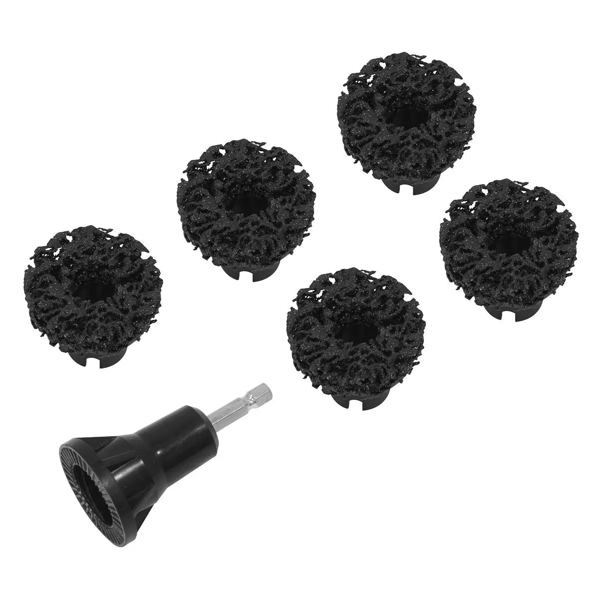 Sealey Stud Hub Cleaner Set 6pc White Rose Tools