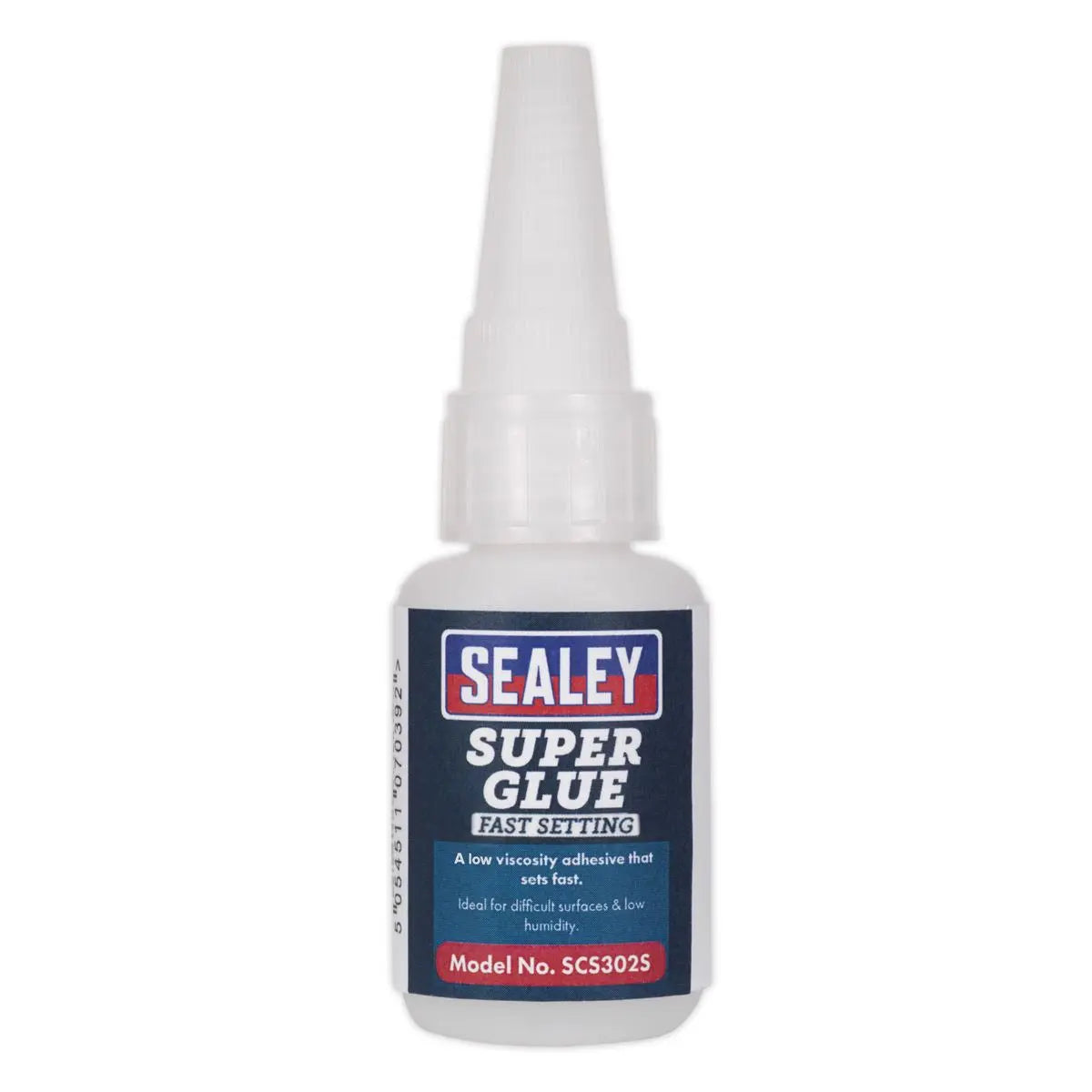 Sealey Super Glue Fast Setting 20ml Metal Rubber Plastic Wood Adhesive
