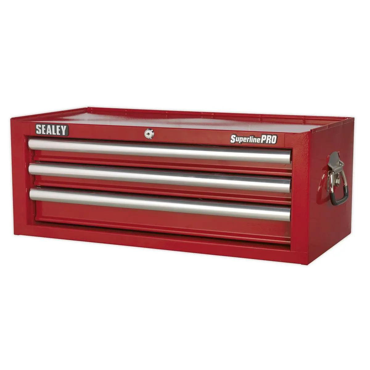 Sealey Superline Pro Mid-Box Tool Chest 3 Drawer with Ball-Bearing Slides - Red