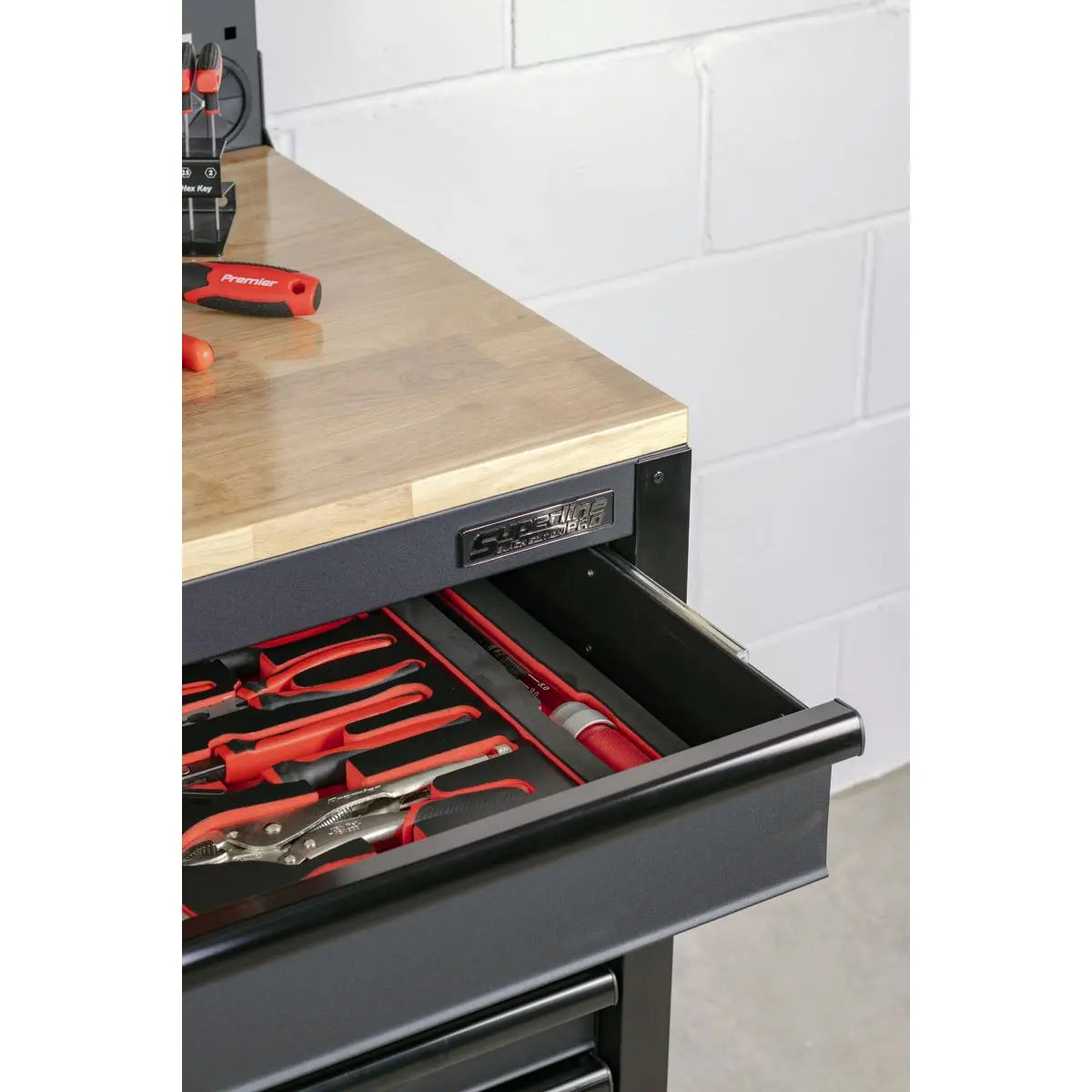 Sealey Superline Pro Mobile Workstation 10 Drawer White Rose Tools