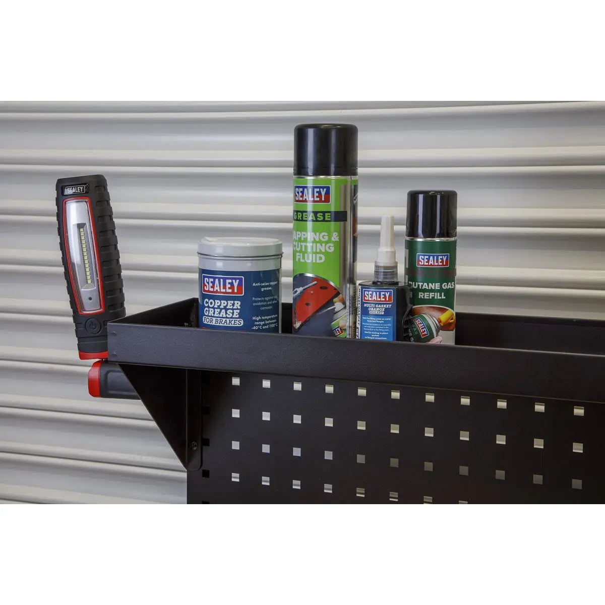 Sealey Superline Pro Mobile Workstation 10 Drawer with Backboard White Rose Tools