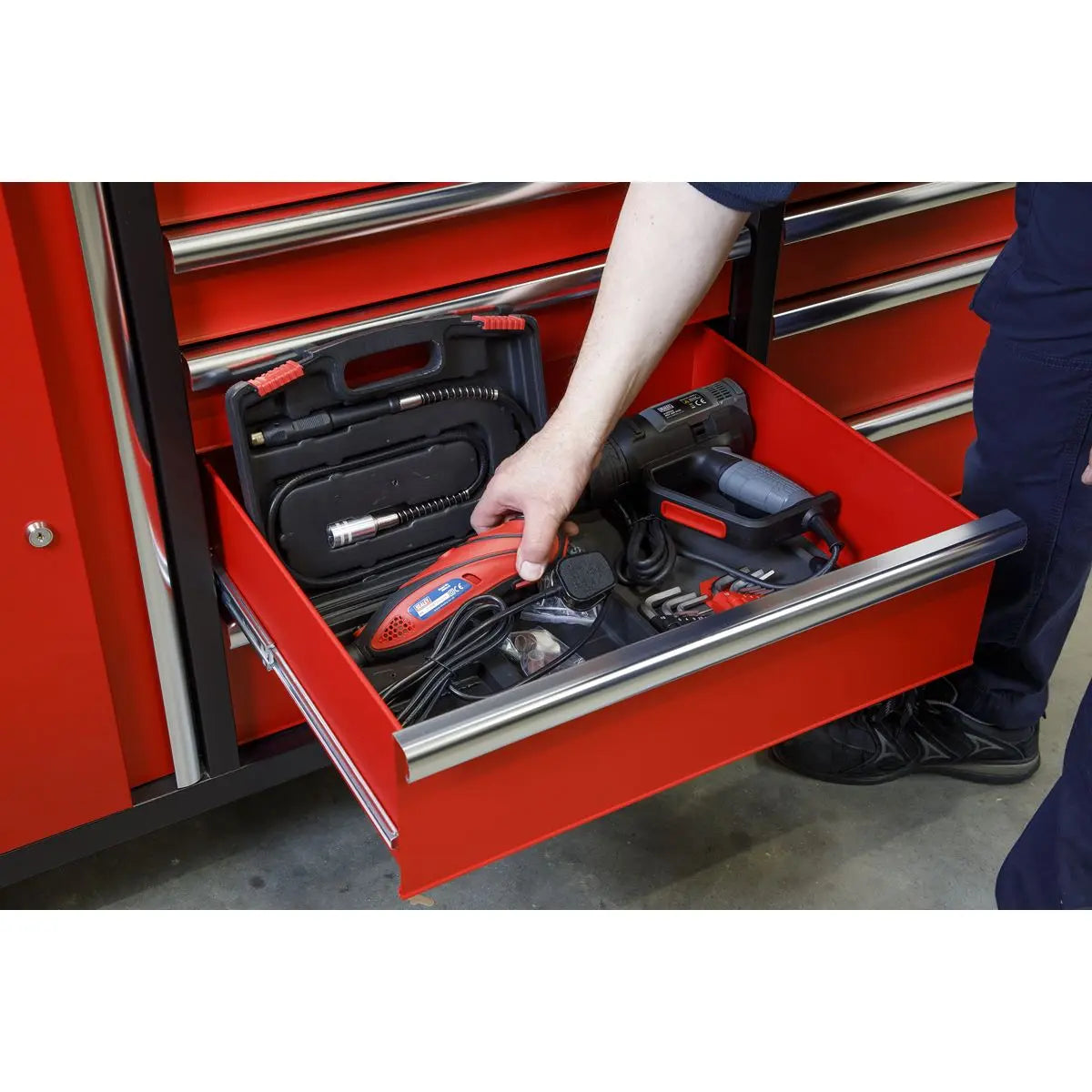 Sealey Superline Pro Mobile Workstation 10 Drawer with Backboard