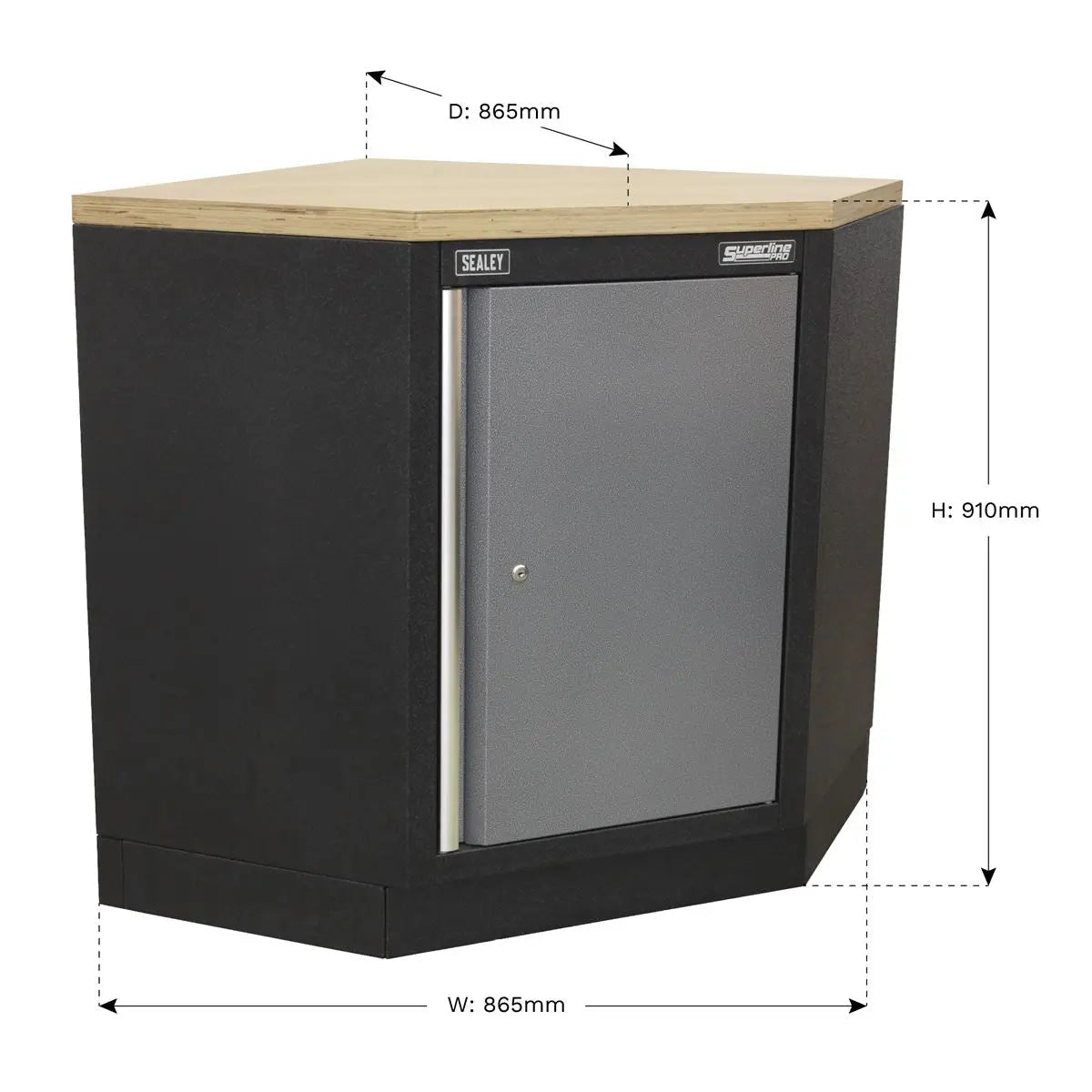 Sealey Superline Pro Modular Corner Floor Cabinet 865mm