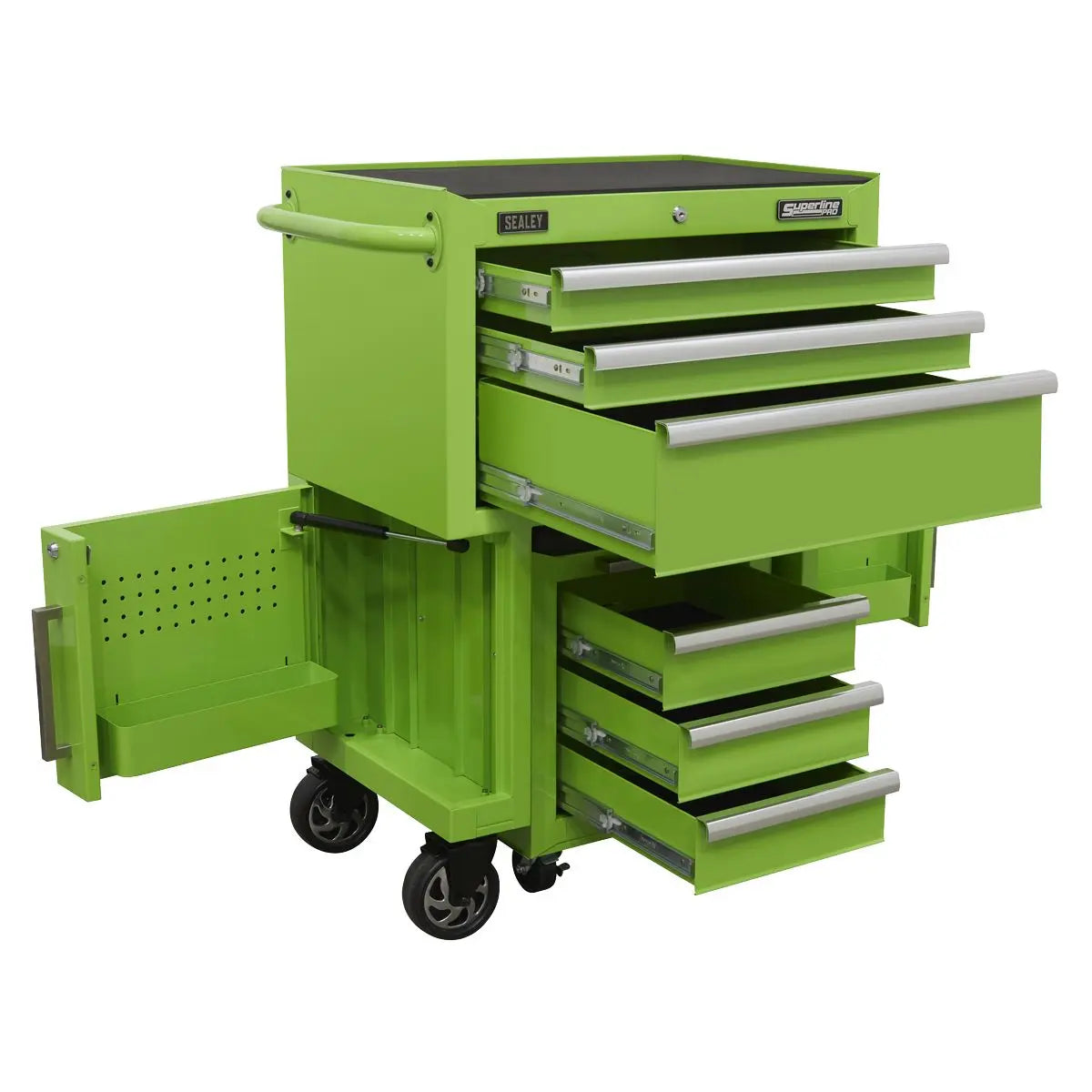 Sealey Superline Pro Rollcab 3 Drawer & Utility Seat White Rose Tools