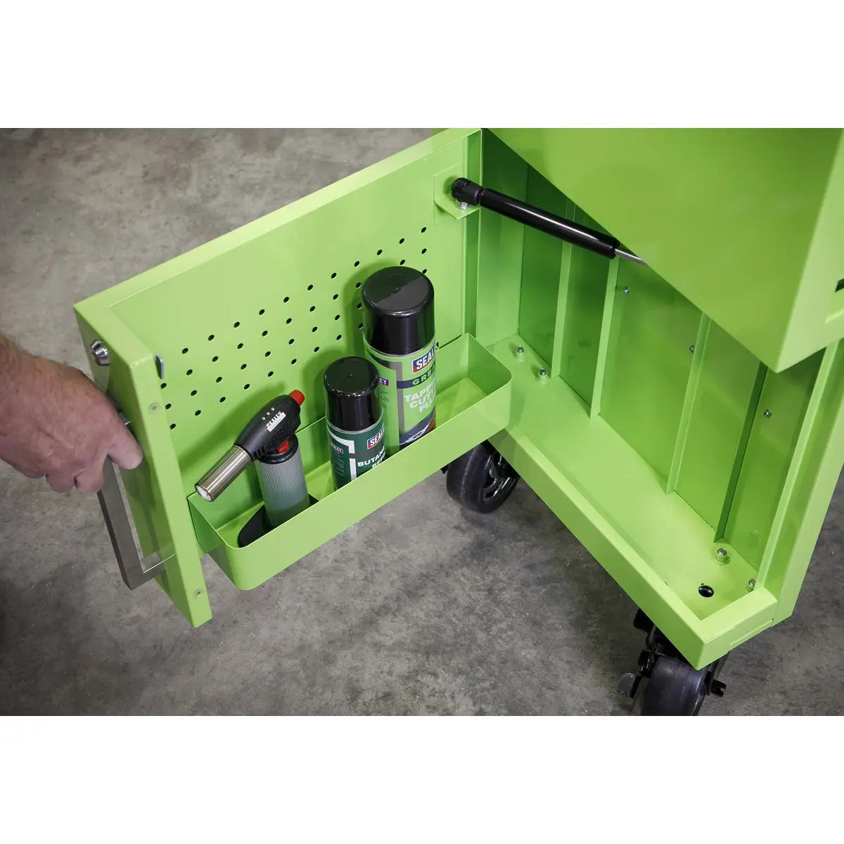 Sealey Superline Pro Rollcab 3 Drawer & Utility Seat White Rose Tools