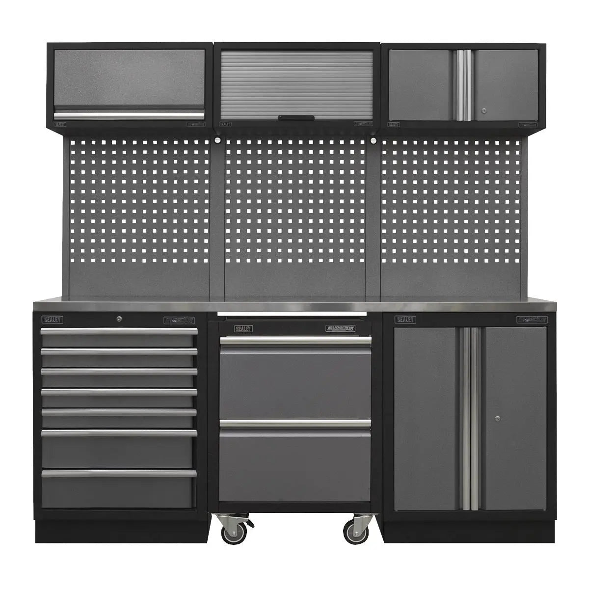 Sealey Superline Pro Superline PRO® 2.04m Storage System - Stainless Steel Worktop