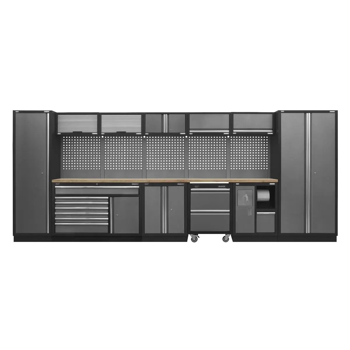 Sealey Superline Pro Superline PRO® 4.9m Storage System - Pressed Wood Worktop