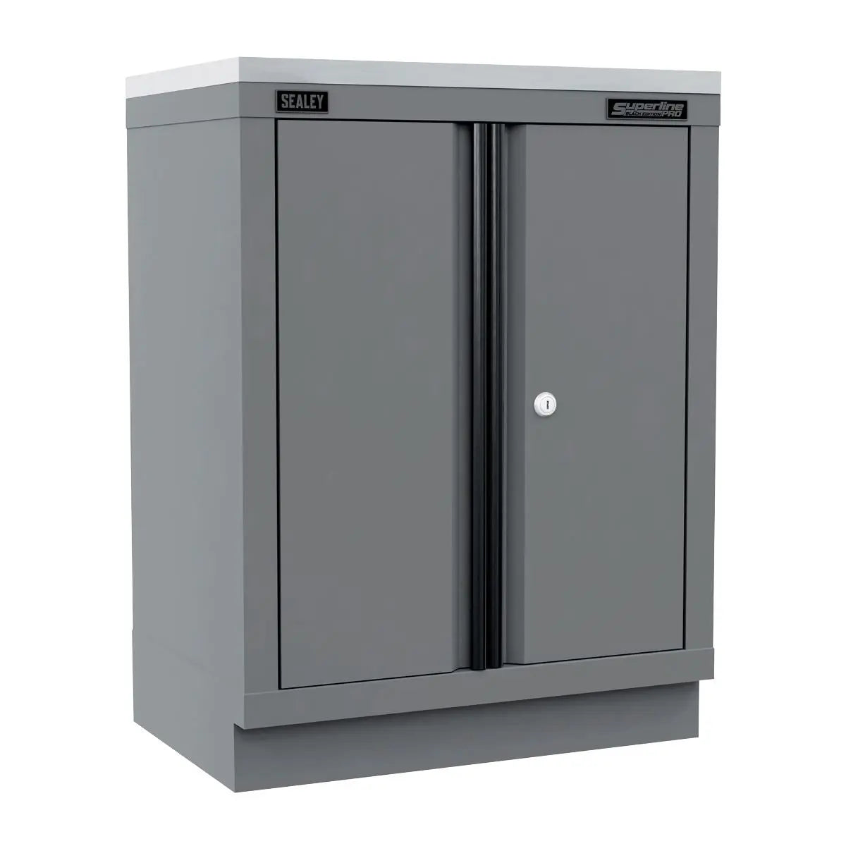 Sealey Superline Pro Superline PRO® Black Edition Modular Floor Cabinet 2 Door 680mm White Rose Tools