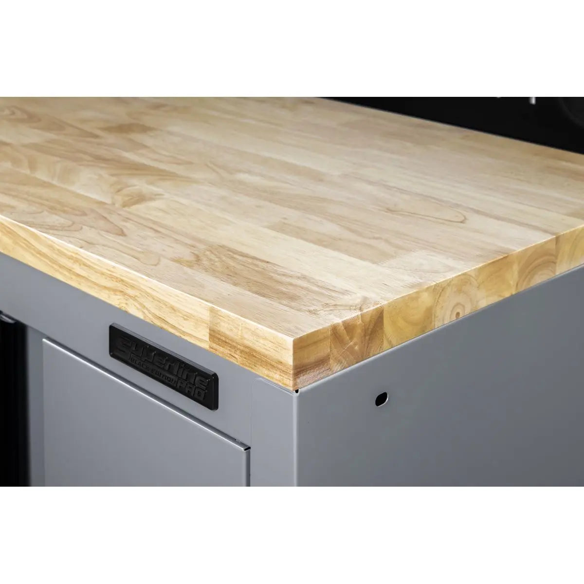 Sealey Superline Pro Superline PRO® Black Edition Rubber Wood Worktop 2040mm White Rose Tools