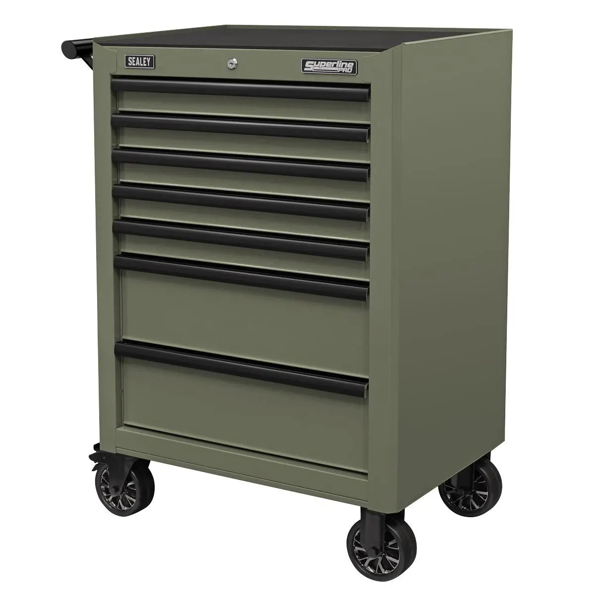 Sealey Superline Pro Superline PRO® Heavy-Duty Rollcab 7 Drawer - Khaki White Rose Tools